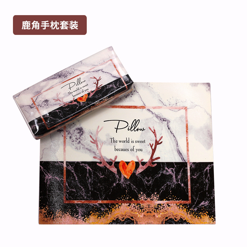 Traje de almohada de mano de soporte - Cuerno de ciervo