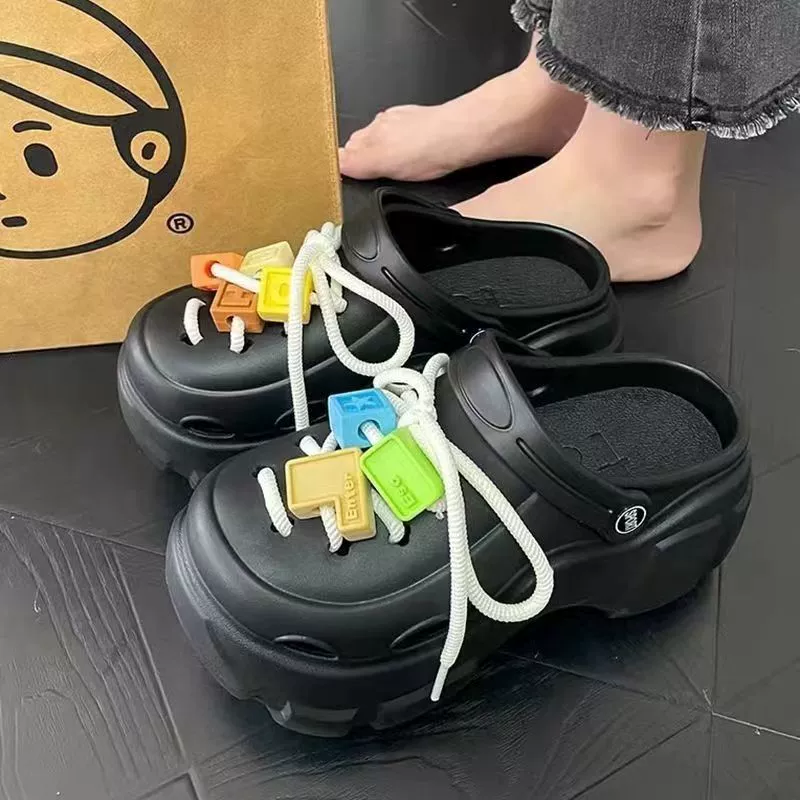 Супер огонь новая пещерная обувь женская модель летом носить милый мультфильм противоскользящий и вонючий мягкий толстый дном лап