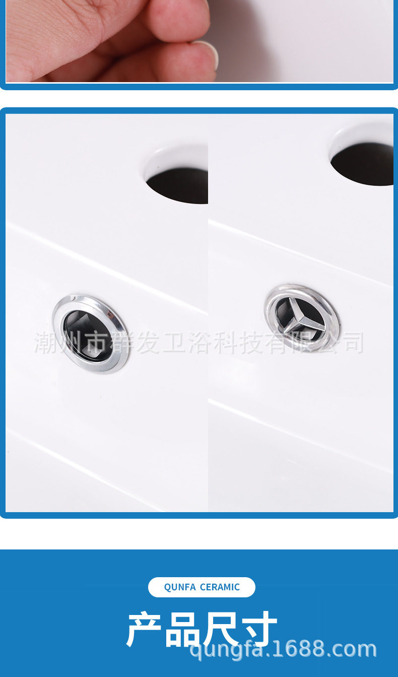 Original manufacturer: Ceramic washbasin overflow hole, washbasin accessories, double-layer oval and round decorative filter screen plug Application Scenario