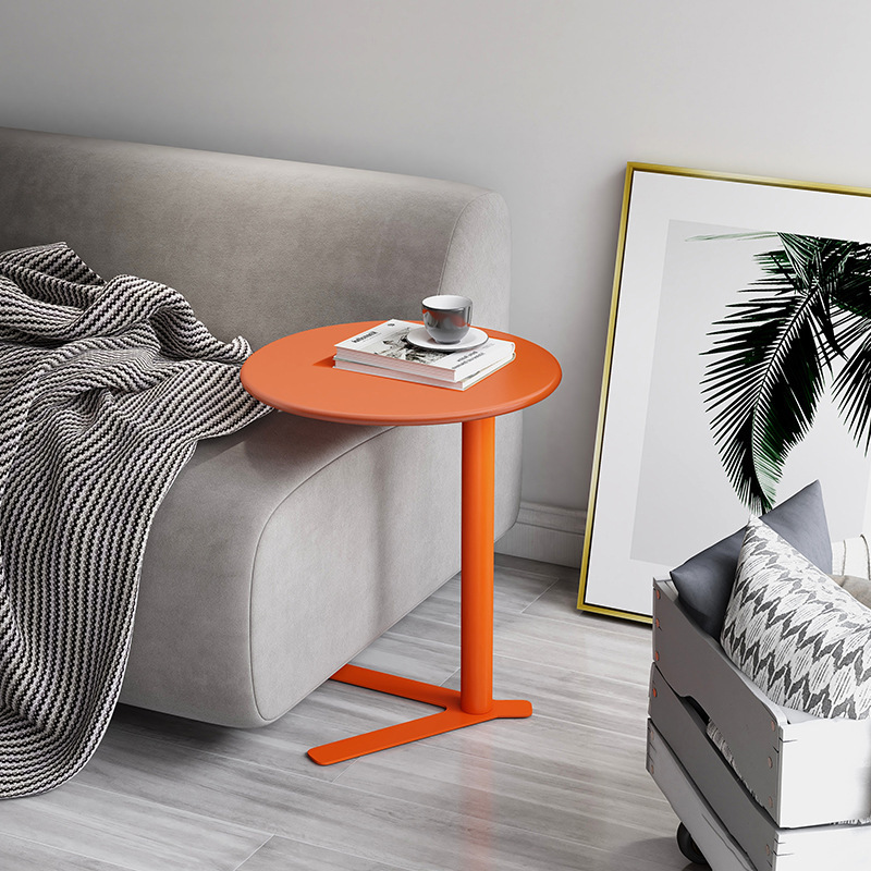 Sofa Side Table Living Room Bedroom Balcony Simple Side Table Iron Bedside Internet Popular Small Corner Table Nordic Small Coffee Table Mini