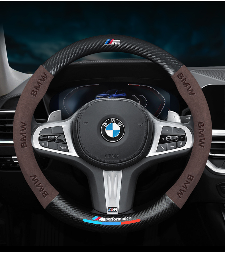 Suitable for BMW steering wheel cover 5 series 3 series 1 series 2 series 4 series 6 series X1X2X3X4X5X6X7 four seasons car
