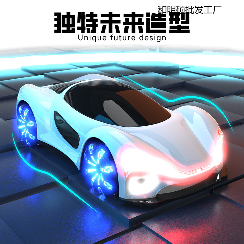 Preventa nueva energía de control remoto flujo de luz concepto de coche de acrobacias de deriva lanzamiento de cola luz pulverización de inducción de gestos eléctrica