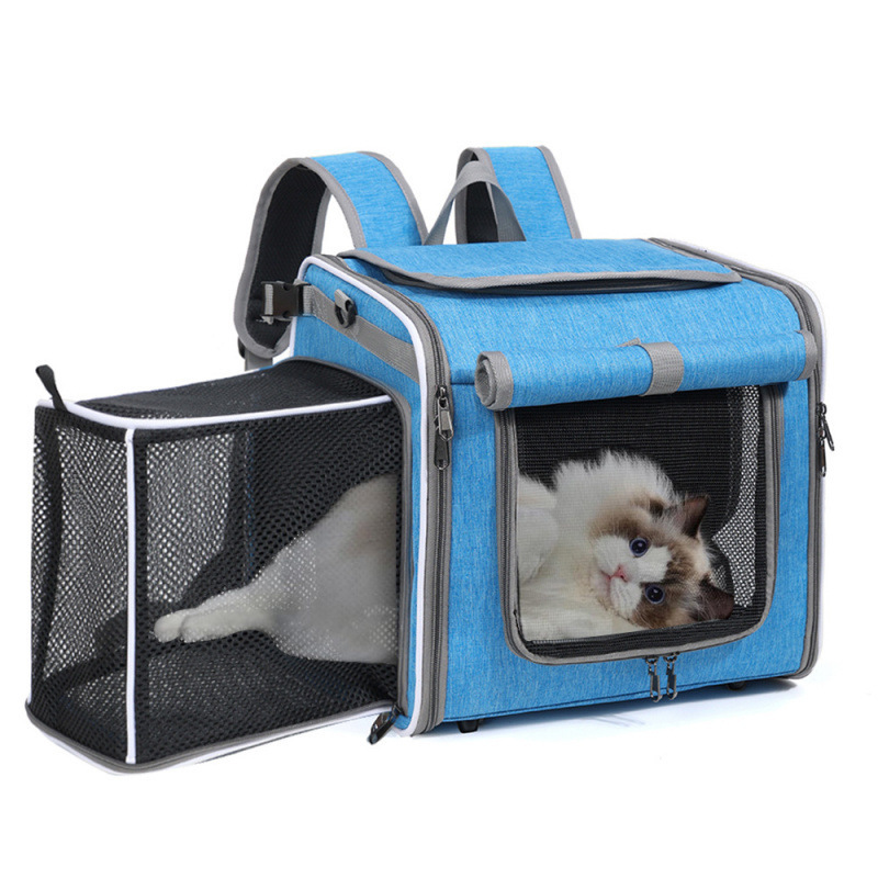 Cat Bag, Portable Cat Backpack for Outings, Expandable Small Pet Outing Bag, Cat Take-Out Pet Bicycle Bag