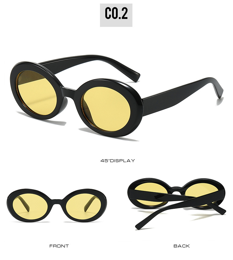 50g Weight Full Frame Glasses Structure Sunglasses Classification Ac, UV400 Protection Lens Material Oval Frame Glasses Style Outdoor, Travel Occasion Solid Color Pattern All Seasons Season Unisex Gender Simple Style, Classic Style Style Grey, Black Color Simple Style Classic Style Solid Color Ac UV400 Protection Oval Frame Full Frame Women's Sunglasses 7