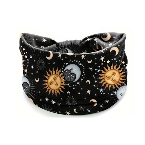 TEMU Cross-border Bestselling Fashion Wide-Brim Bohemian Yoga Fabric Headband Sweat-Proof Absorbent Elastic Cotton