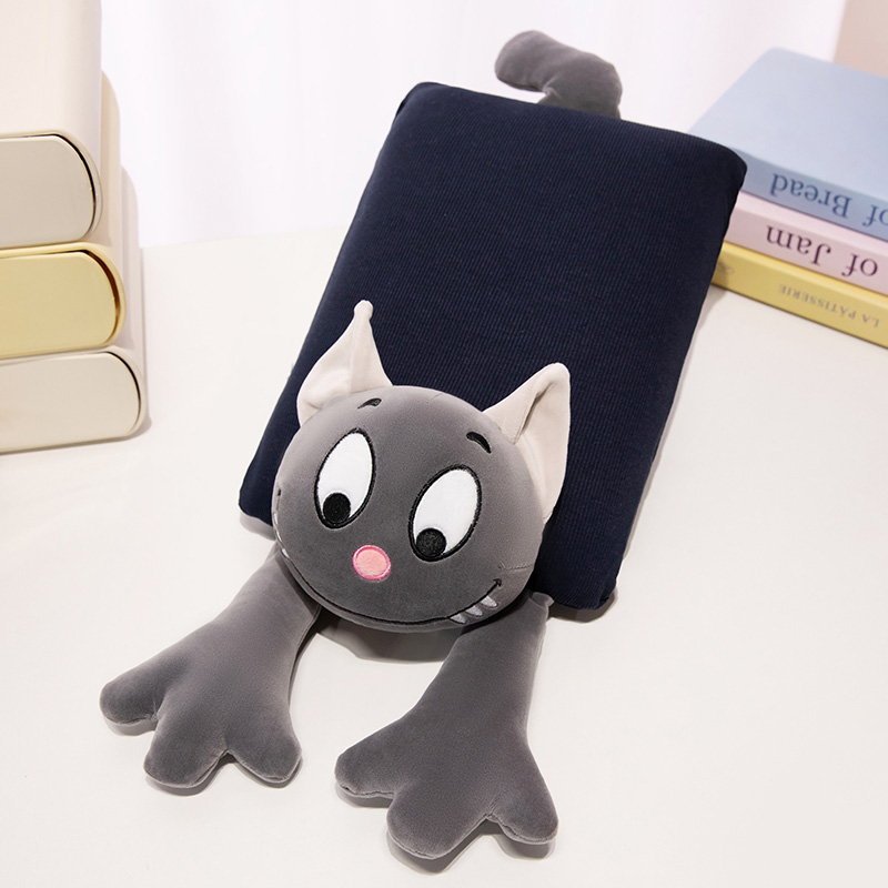 Almohada para Siesta de Gato Animado Desmontable, Lavable para Aula