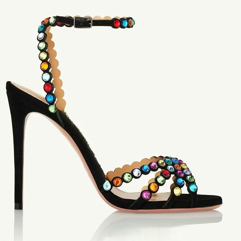 2026 Spring/Summer New Gold Pineapple Rhinestone Fashion Fairy Goddess Party High-Heeled Sandals 2026 Spring/Summer New Gold Pineapple Rhinestone Fashion Fairy Goddess Party High-Heeled Sandals
