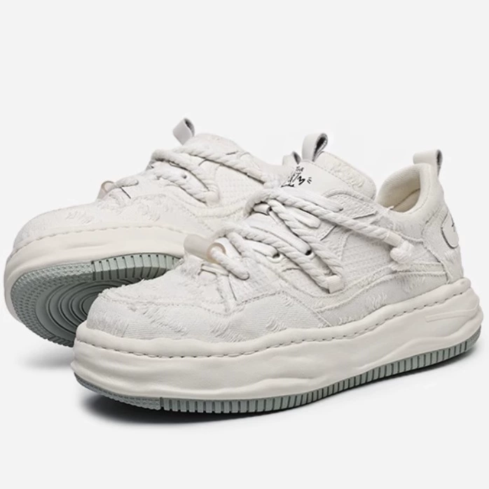 Оригинальные невидимые туфли из воловьей кожи, увеличивающие рост, мужские и женские туфли на толстой подошве толщиной 7 см, повседневные спортивные кроссовки, белые туфли для пар.