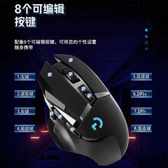卸売りG502有線ゲームマウス電競宏ネットカフェlol英雄連盟は鶏ネットカフェ機械RGBマウスを食べます。