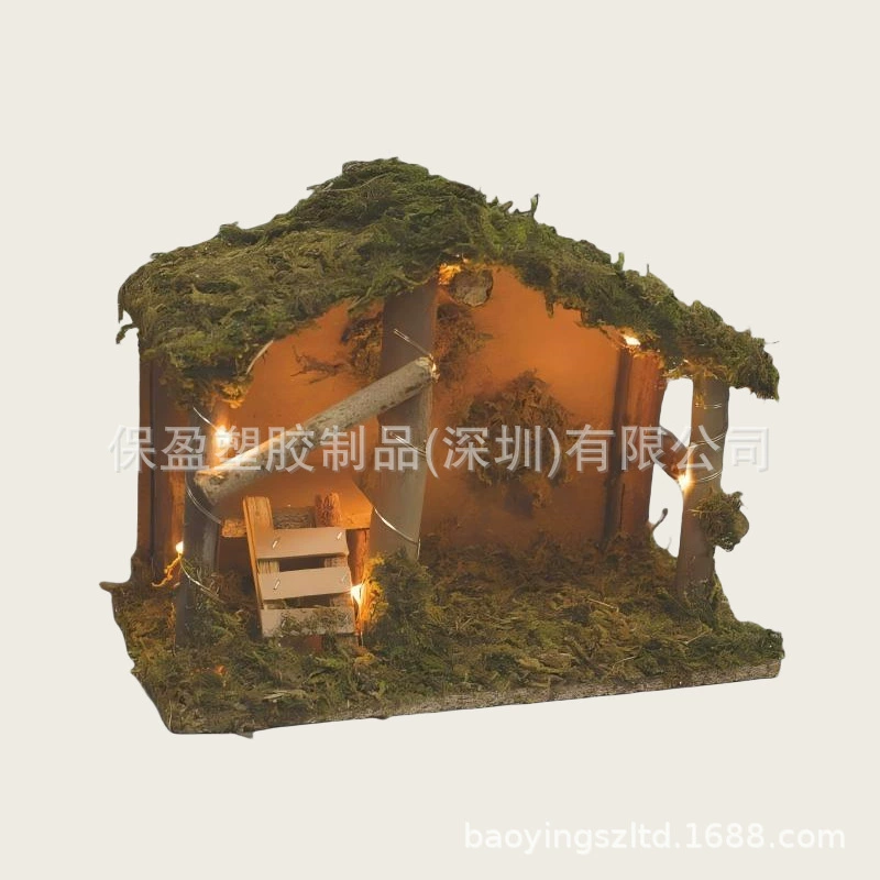 Рождественские украшения для кормушки, фигурки для домика в кормушке, праздничные религиозные поделки, домашние украшения, оптовая торговля для внешней торговли