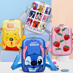 Cute Cartoon Children's Outdoor Pocket Money Small Bag, New Phone Bag, Baby Single Shoulder Cross-Body Bag, Trendy Accessory Bag