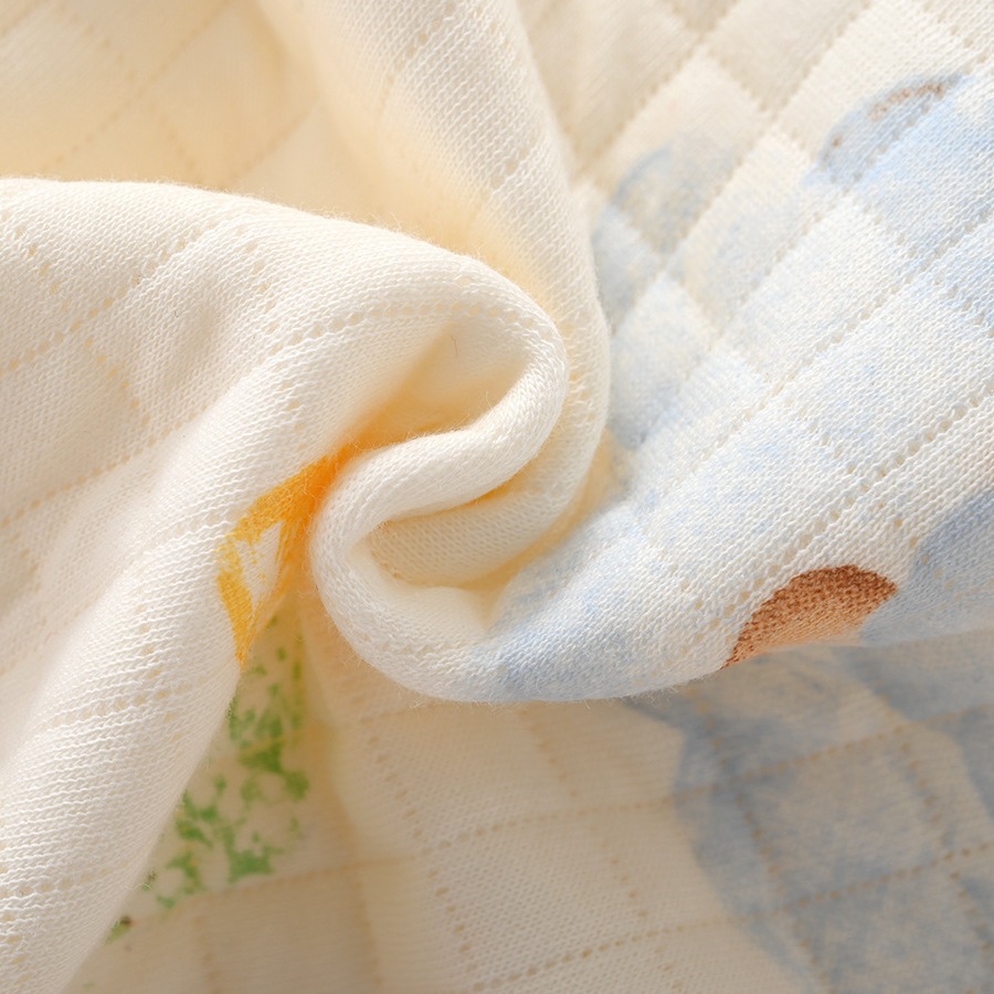 Recién nacido de tres capas mono cálido otoño e invierno puro algodón deshuesado mariposa ropa recién nacido pijamas macho y hembra bebé mameluco