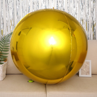 50-Inch 60inch 70inch Large Round 4D Aluminum Film Balloon Stereo Ball Birthday Party Wedding Decoration Arrangement Balloon