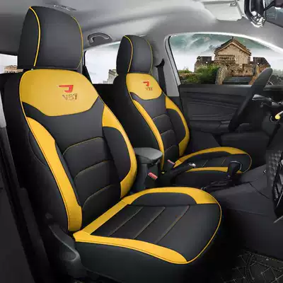seat cushions, Modelə uyğun (Original) oturacaq örtükləri - black-and-yellow-standard-version-note-the-model-year-front-row-fully-covered-rear-row-partially-covered