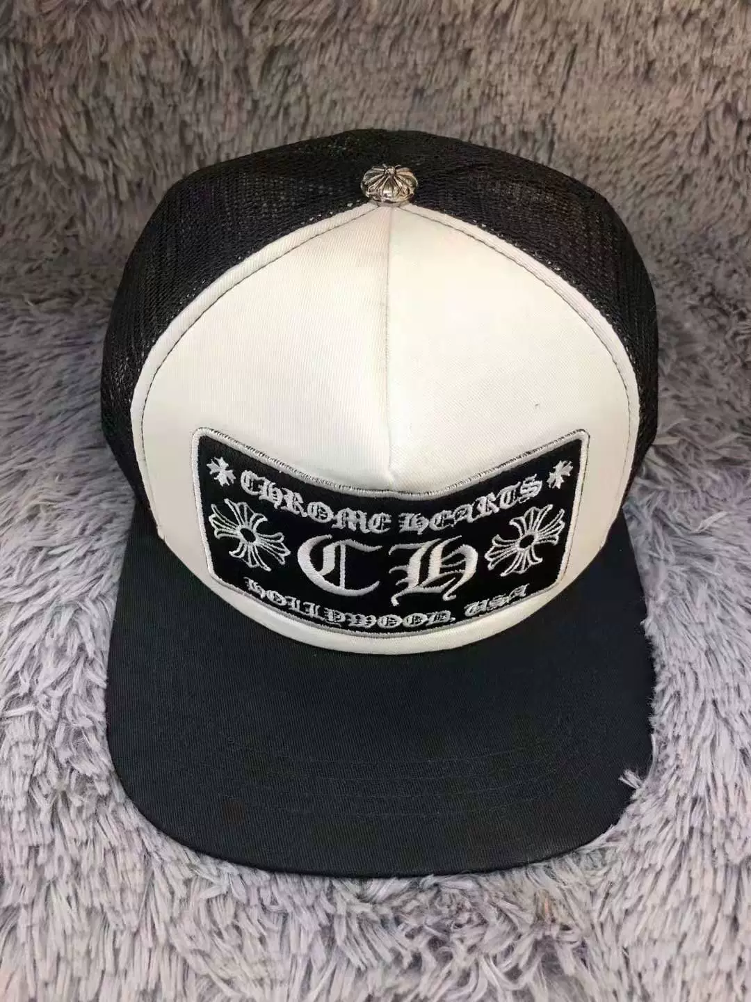 24SSChrome Hearts шляпа санскрит вышивка цветной блок кепка пара модель кросс-бордер единый размер хлопок Гуанчжоу
