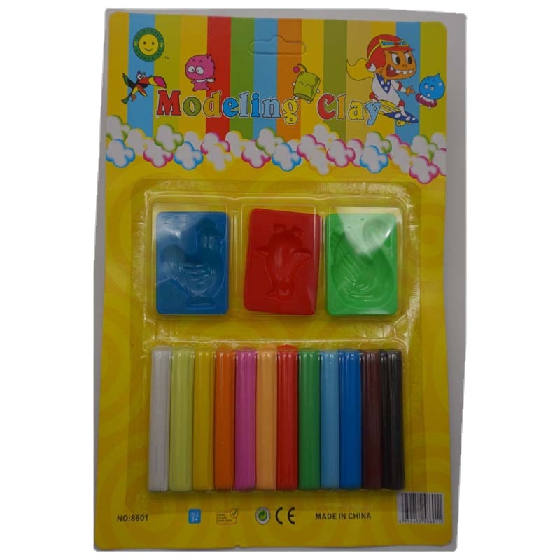 Educativo DIY hecho a mano protección del medio ambiente no tóxico exportación arcilla de goma arcilla plastilina niños juguete traje suave arcilla