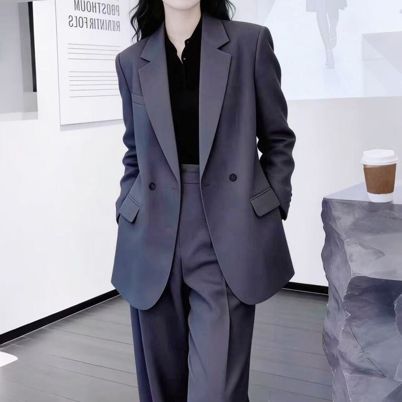 Elegant and sophisticated women's suit set, new spring-summer casual design, light luxury professional two-piece formal suit