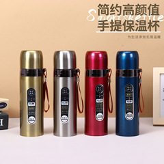 新品304ステンレス真空二重保温カップ大容量弾丸カップ屋外携帯運動水筒