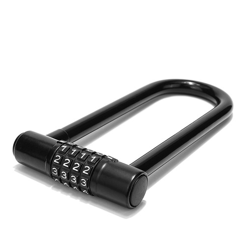 Bicycle lock U-shaped lock Glass door lock password lock Door padlock anti-cut anti-theft shop U-shaped lock double mortise lock