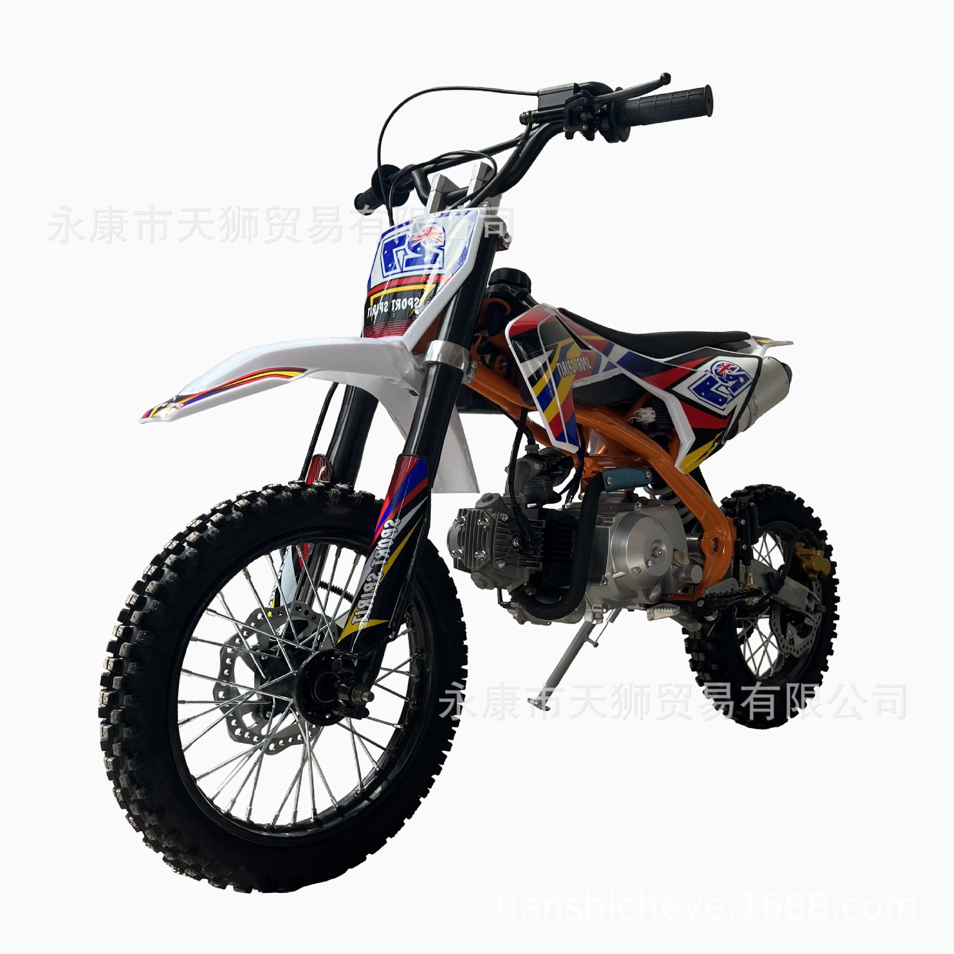 Dirtbike DIRTBIKE 110cc/125cc — автоматический 4-тактный, с воздушным охлаждением, 14" переднее/12" заднее
