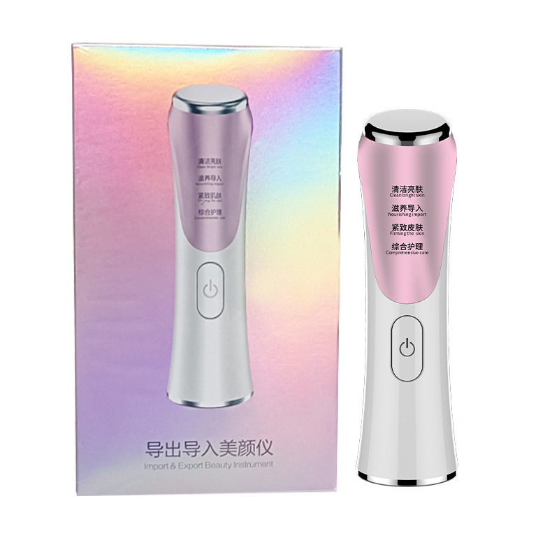 Fábrica en stock de importación de iones instrumento de vibración masajeador de limpieza facial instrumento de belleza facial regalo al por mayor
