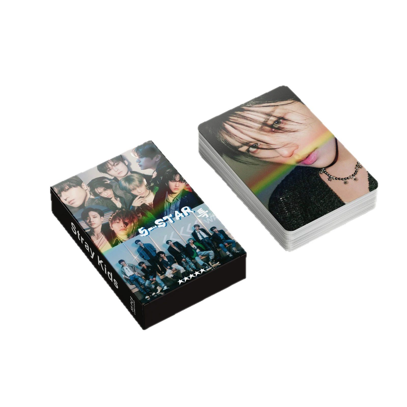 Граница-special поставка 55 карточек лазерных фото Stray Kids 5-STAR периферия KPOP LOMO карточки