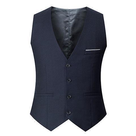 Men's Spring and Autumn Korean Style Fashion Suit Vest Large Size Western Style Mandarin Collar Casual Outerwear Jacket ushers vest