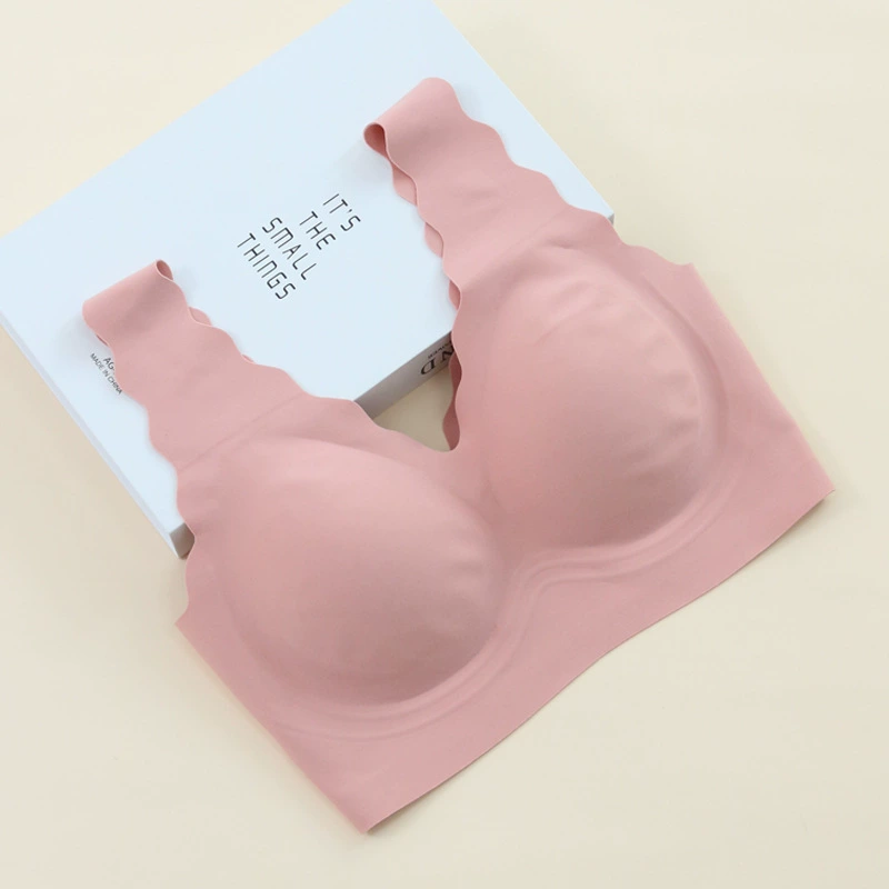 Silk thin wireless bra, tank top, tube top