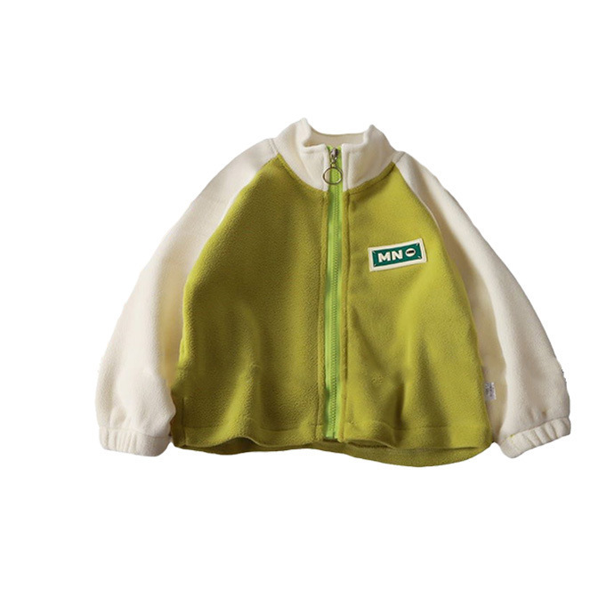 Niños con chaqueta de lana gruesa otoño y invierno, hombres y mujeres con ropa de algodón de invierno coreana, camisa con cremallera