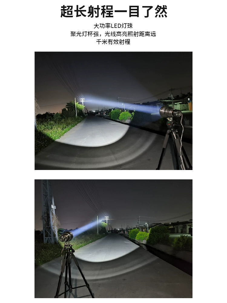 Суперяркий LED туристический фонарь, 36, 12V, 100W