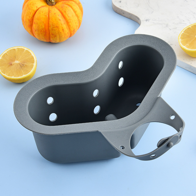 Heart-Shaped Sink Filter Storage Rack, Creative Basket, Vegetable Washing Basin Filter Net, Draining Storage Hanging Basket