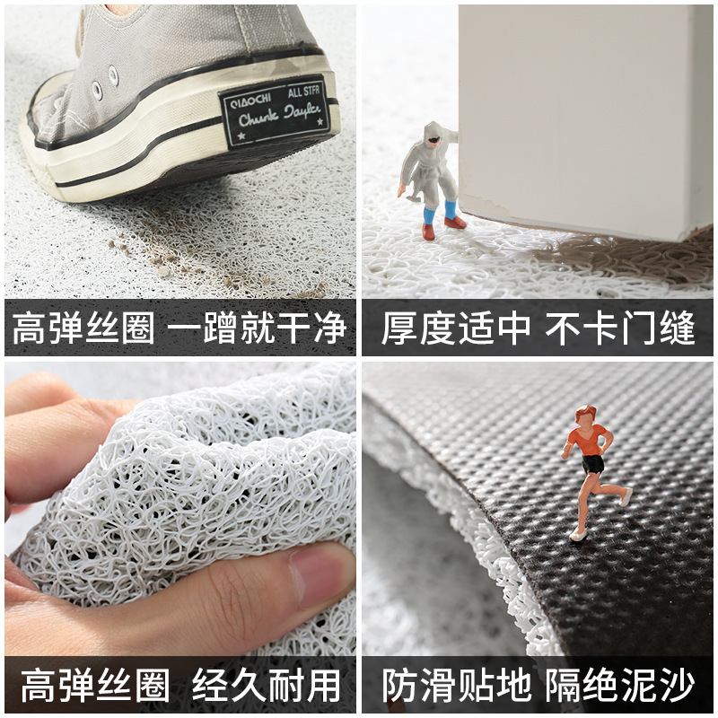 Luz de estilo europeo alfombra de puerta de lujo hogar dormitorio puerta de entrada alfombra semicírculo pie estera antideslizante estera de la puerta