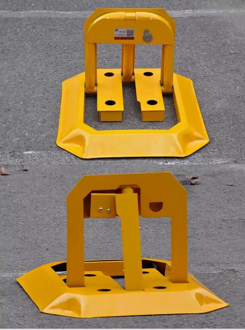 Ground lock parking lock thickened anti-collision parking pile car garage parking space anti-occupation car stopper free of drilling