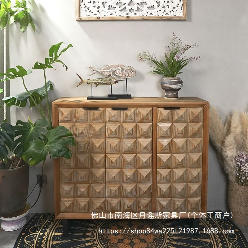 Light Luxury Shoe Cabinet Entrance Solid Wood Large Capacity Door Home Adjustable Compartment Entrance Cabinet Living Room Storage Locker