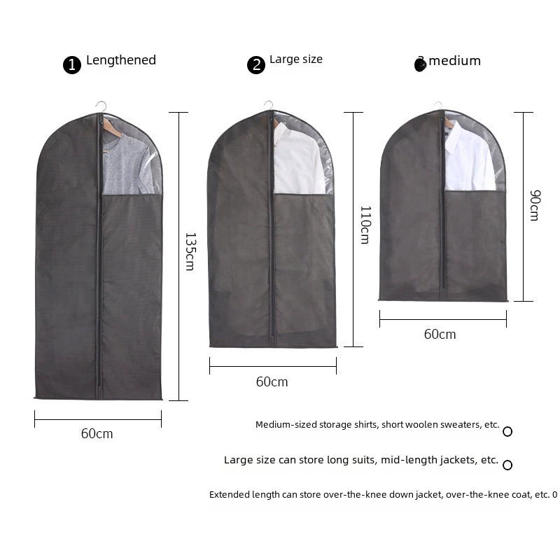 Dust cover, protective case, long dustproof suit for home use, increased thickness
