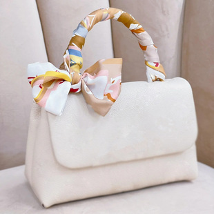 Protective Bag Handle Silk Scarf Tie Bag Women's Summer Thin Decorative Bag Belt Ribbon Long Silk Ribbon Hair Band
