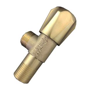 Manufacturers directly approved all-copper teeth five-year natural color triangle valve copper electric water heater toilet basin 4-point three-way eight-way valve