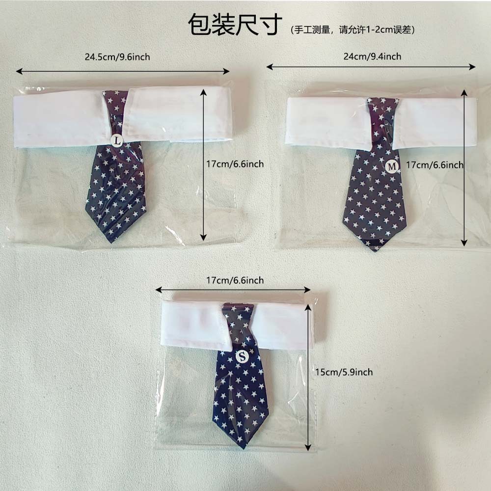 TANPOPO spot transfronterizo nuevos productos pentagonal guapo perro corbata velcro ajustable corbata de mascotas