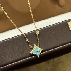 S925純銀天河石四葉草指輪シングルドリルの高級感があります。