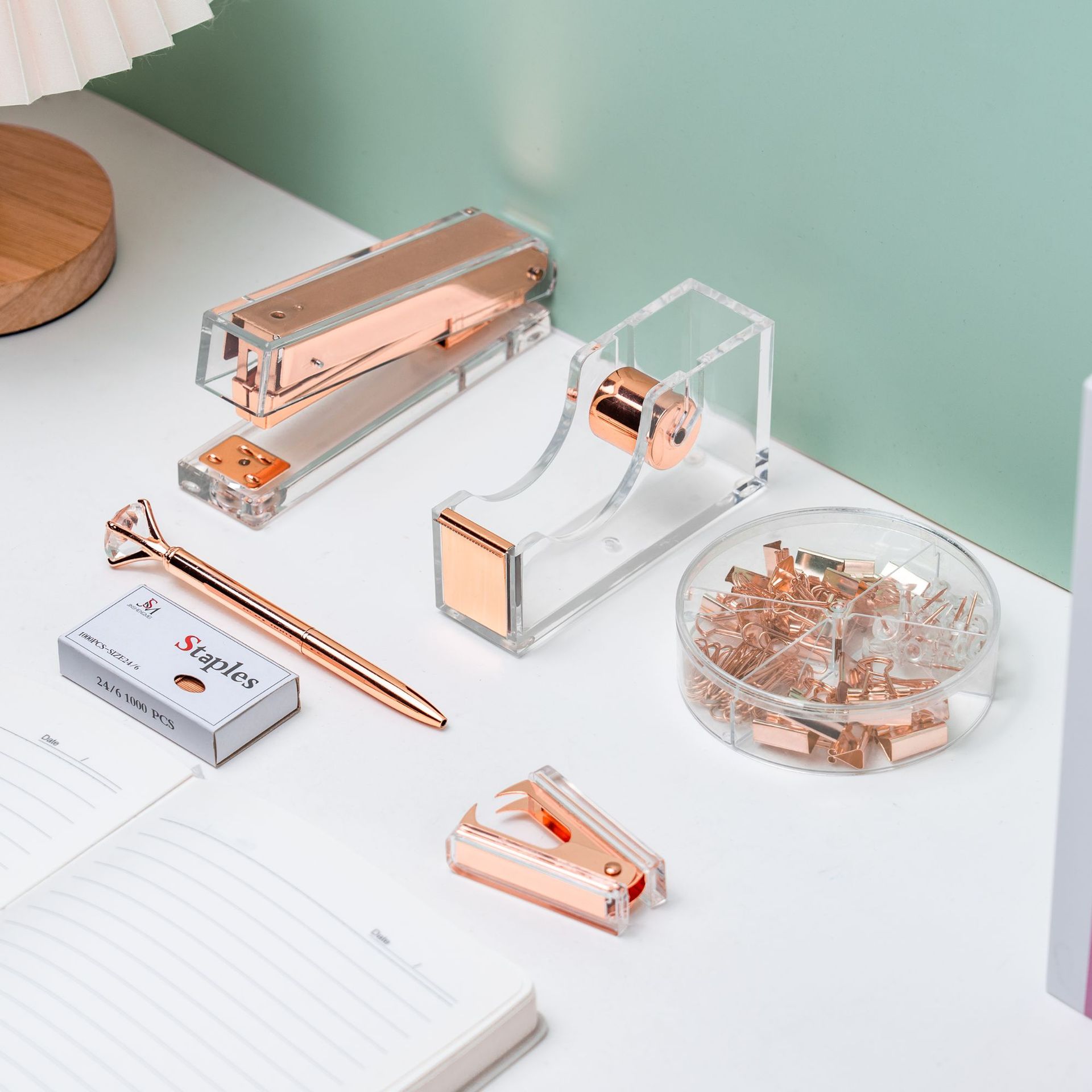 6개 세트 로즈 골드