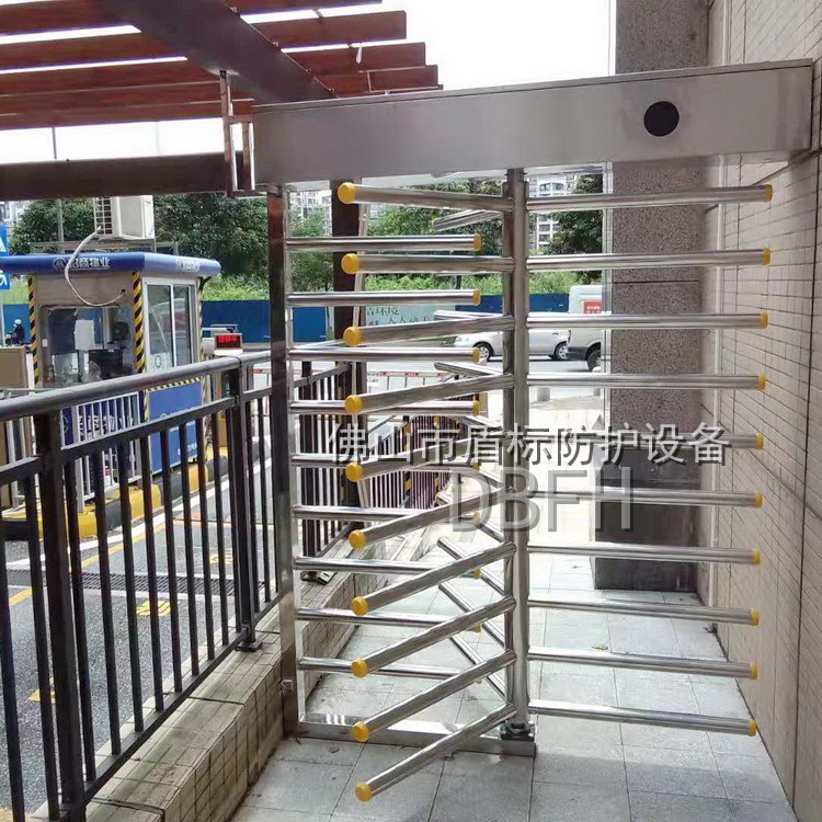 罗村依云华府全高三辊闸机 旋转门行人通道人脸智能识别防尾随门