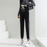 120-350斤大码女装2025冬季新款胖mm加绒休闲宽松显瘦束脚裤，女装休闲裤，变形策服饰