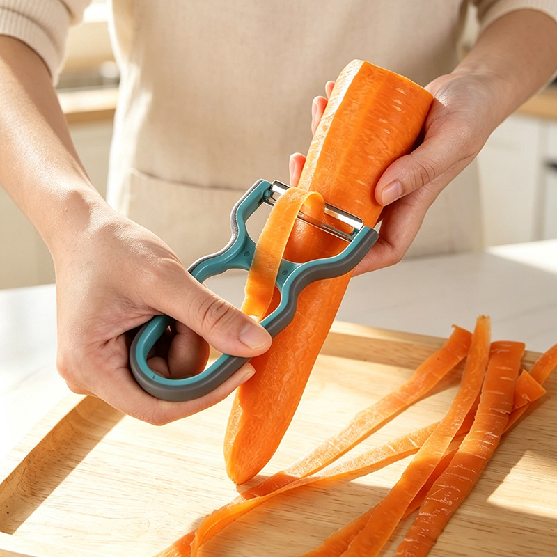Fábrica de venta in situ de verduras y frutas acero inoxidable casero multifuncional cuchillo de peeling afilado de frutas