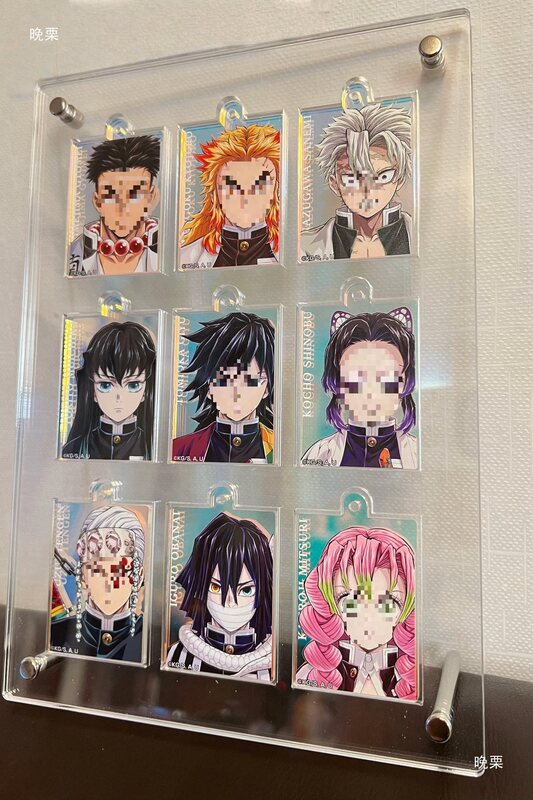 Multiple Colored Paper Photo Frame Columns Display Eye-Catching High-Transparency Acrylic Four-Nine Grid Display Stand Combination Single Grid Hanging Photo Frame