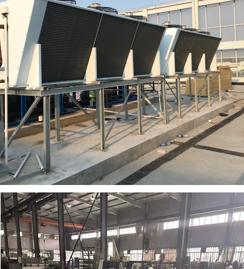 Directly Supplied from the Manufacturer, Industrial-Grade High-Efficiency Condensers Are Energy-Saving and Suitable for Air Conditioning, Chemical Plants, Cold Storage, and Automotive Equipment