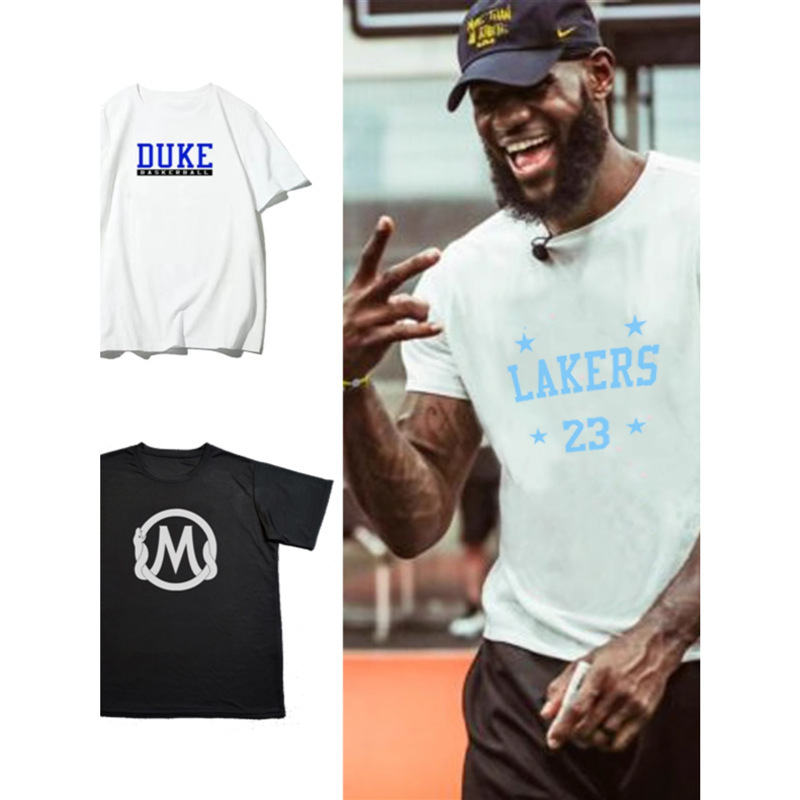 Basketball short-sleeved T-shirt Lakers training suit shooting suit loose breathable sweat-absorbent base running suit Basketball short-sleeved T-shirt Lakers training suit shooting suit loose breathable sweat-absorbent base running suit