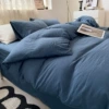 Class A mother and baby solid color Japanese style & [Brahma & Blue] Super soft