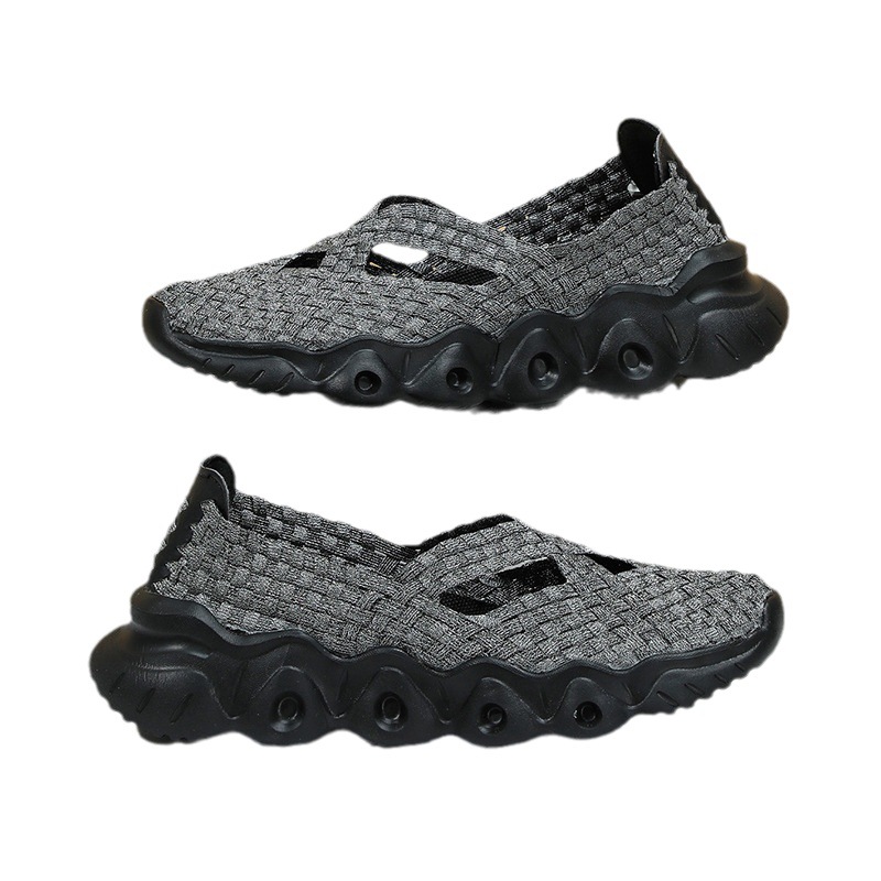 Soft breathable woven comfortable fashionable sneakers for leisure…