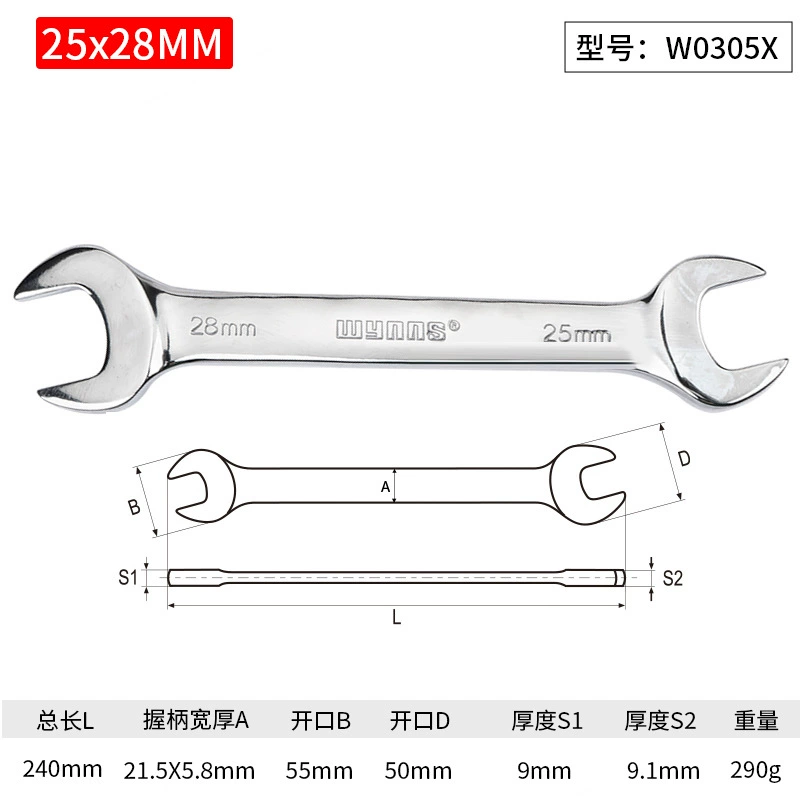 Wrench, set handmade, mirror effect