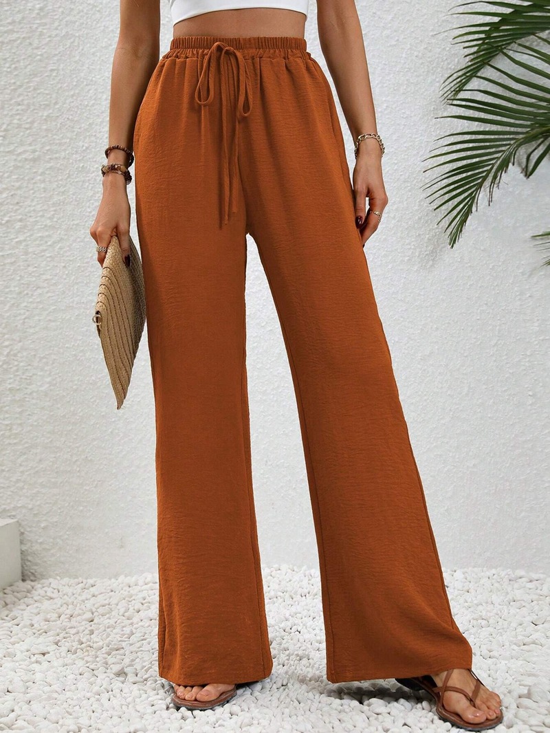 Women's Daily Streetwear Solid Color Full Length Casual Pants Straight Pants display picture 51